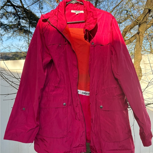 Dkny Jackets & Blazers - DKNY Women's Vibrant Pink Utility Jacket